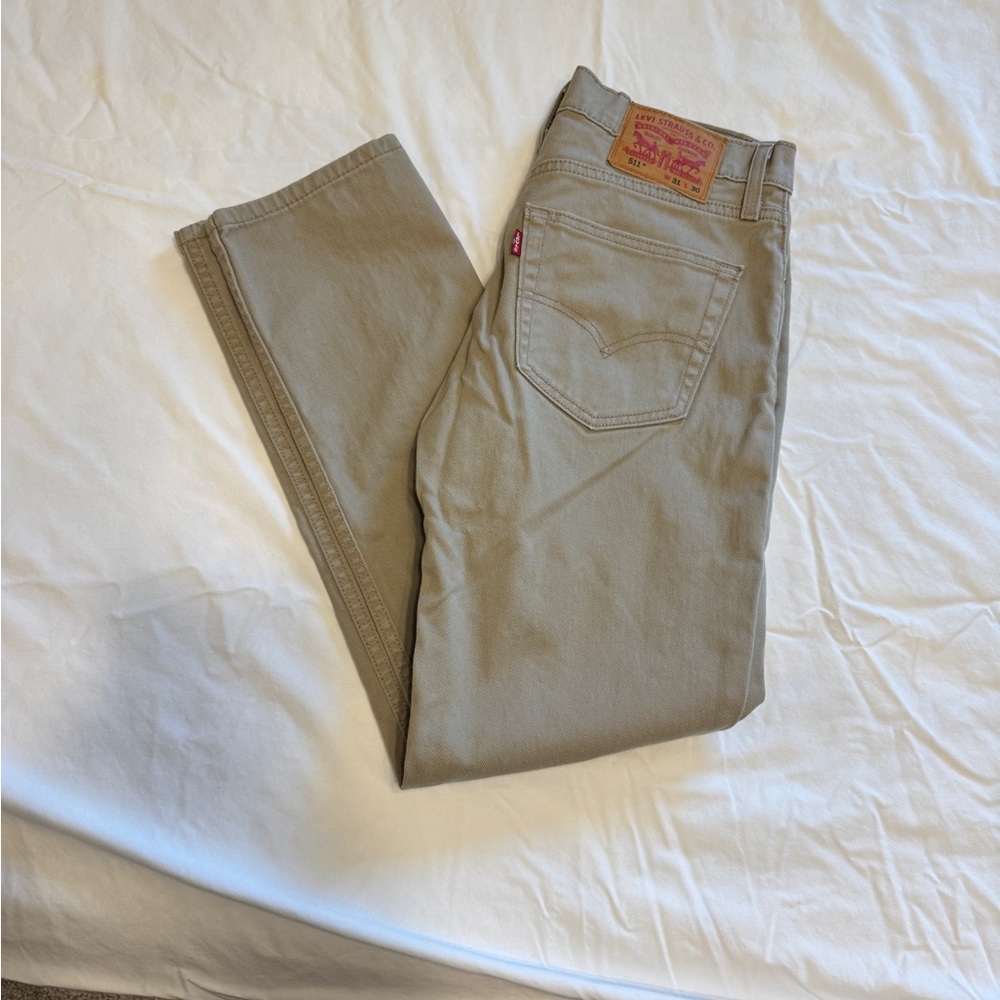 Levi's 511 Khaki Denim Jeans 31W x 30L